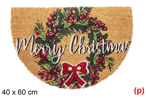 [117038] Felpudo semiluna Merry Christmas 40x60cm