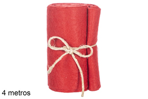 [117190] RED CHRISTMAS FABRIC ROLL 4 M