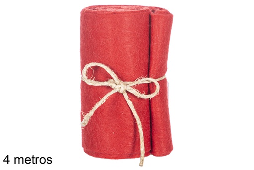 [117190] Red Christmas fabric roll 4 m.