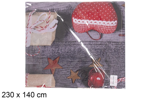 [117249] Nappe décoration de Noël 230x140 cm