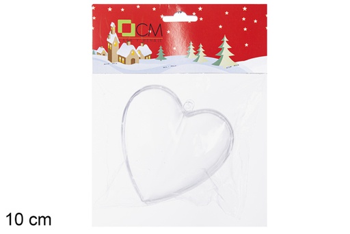 [117750] Corazón PVC transparente 10 cm