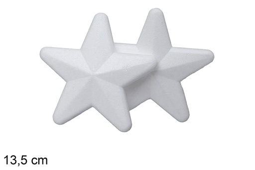 [117787] Pack 2 estrelas de poliestireno branco de 13,5 cm