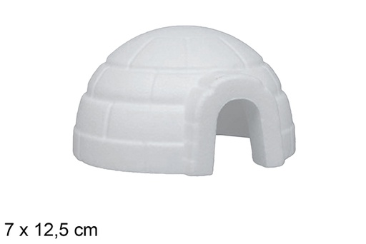 [117809] Igloo in polistirolo bianco 7x12,5 cm