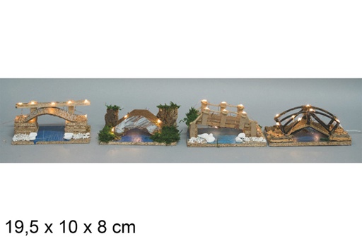 [117880] River bridge assorted with 10 battery operated lights