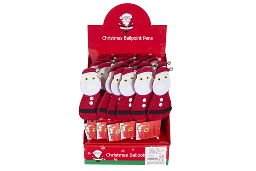 [118022] Pen with Santa Claus felt Christmas