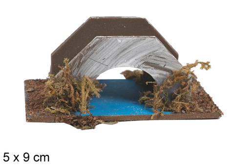 [118105] Bridge with lake in blister 5x9 cm