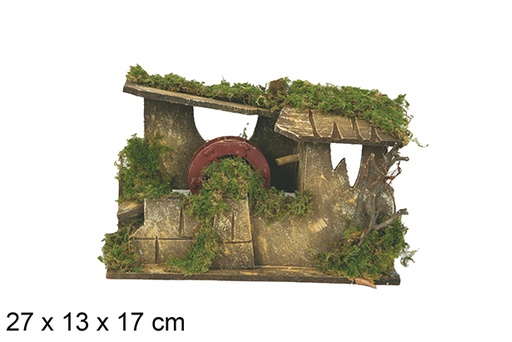 [118143] Molino trabajando con bomba eléctrica en base en caja abierta  27x13x17 cm 