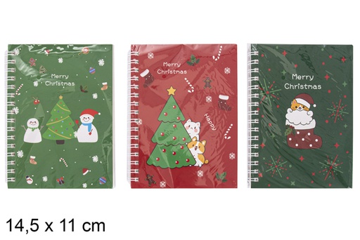 [118154] Bloco de notas de Natal decoração variada em bolsa