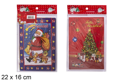[118311] 6 assorted Christmas postcards 22x16cm