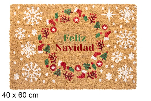 [118328] Zerbino decorato ghirlanda Feliz Navidad 40x60 cm