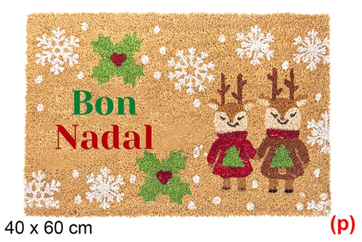 [118338] Felpudo decorado renos Bon Nadal 40x60cm