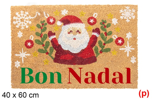 [118344] Felpudo decorado papa noel muerdago Bon Nadal  40x60cm