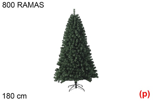 [118430] Sapin de Noël dakota 180cm 800 branches