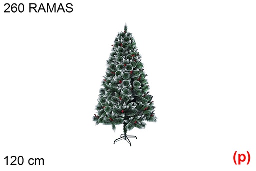 [118487] Árbol Navidad montana 120 cm 260 ramas