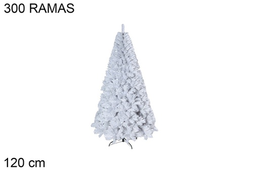 [118492] Árbol Navidad blanco Mont Blanc 300 ramas 120 cm