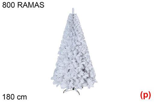 [118494] Arbol navidad blanco mont blanc 180cm 800 ramas