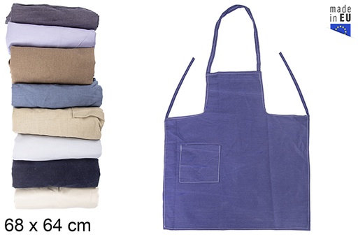 [118617] Delantal tela colores surtidos 68x64 cm