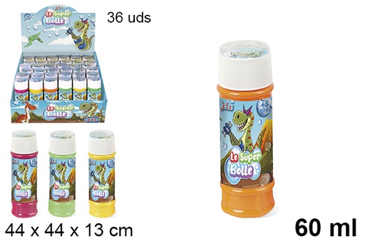 [118636] Tubo pompas jabón Dinosaurios 60 ml