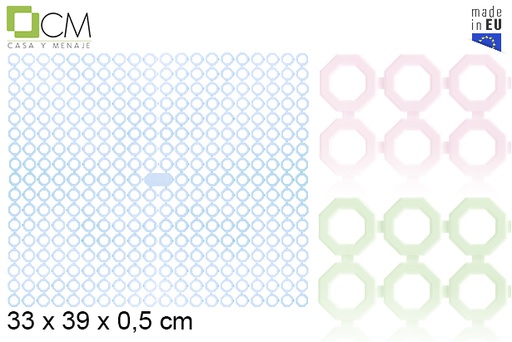 [118649] Scolapiatti in plastica colori pastello 33x39 cm