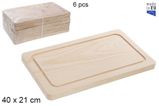 [118676] Planche en bois pour steak 40x21 cm