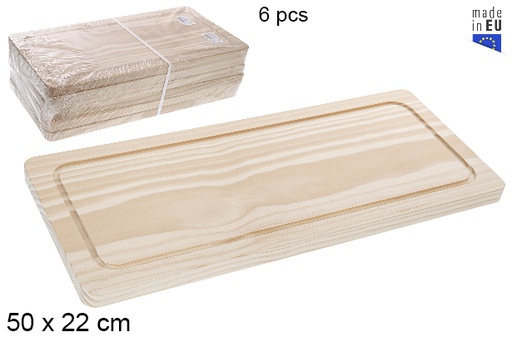 [118711] Planche en bois pour steak 50x22 cm