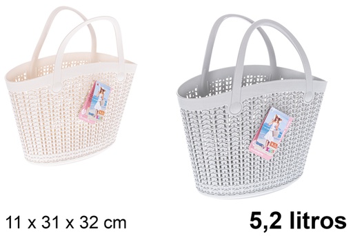 [118721] Sac plastique ajouré 5,2 l.