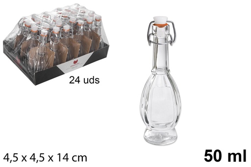 [118761] Botella orujo con tapón gaseosa 50 ml