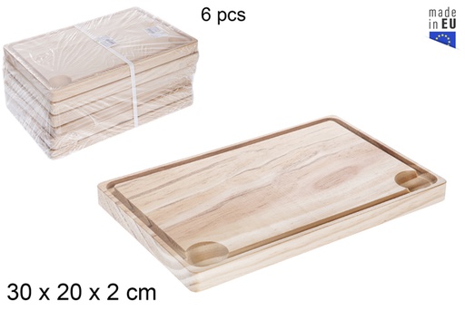 [118771] Planche en bois pour steak 30x20 cm