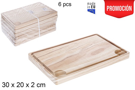 [118771] Planche en bois pour steak 30x20 cm