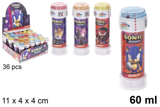 [118789] Tubo pompas jabón Sonic prime 60 ml