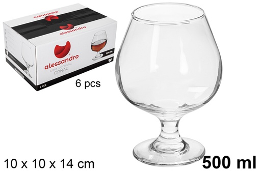 [118869] Bicchiere da cognac in cristallo da 500 ml