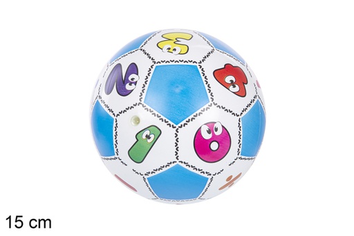 [118920] Inflated ball decorated numbers 15 cm