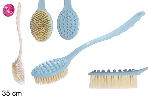 [118965] Brosse de douche couleurs assorties 35 cm