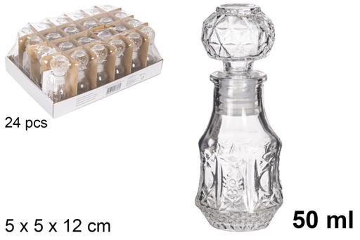 [119012] Botella cristal licor Mumbai 50 ml