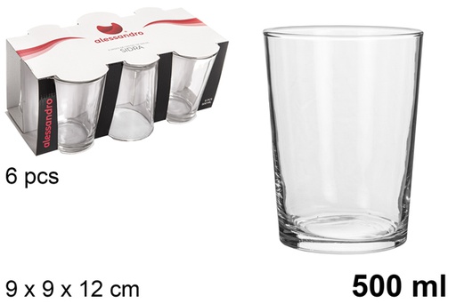 [119024] Vaso cristal sidra 500 ml