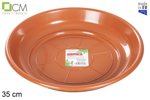 [119051] Assiette pot brillant en terre cuite 28 cm