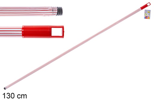 [119066] Red and white decorated stick 130 cm