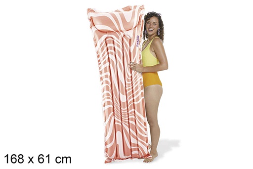 [119076] Pink Swirl inflatable mattress 168x61 cm