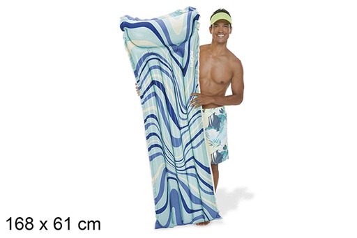 [119077] Blue Swirl inflatable mattress 183x69 cm