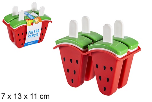 [119109] Pack 4 watermelon ice cream molds