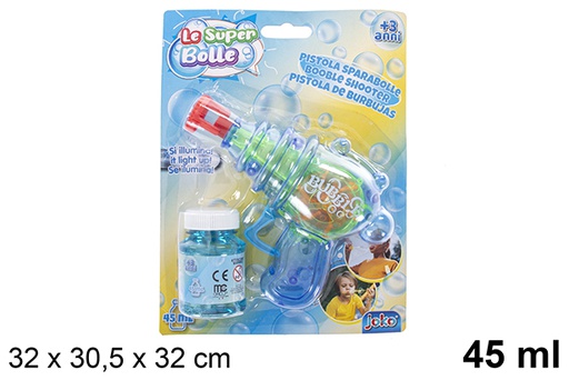 [119138] Soap bubble gun with lights 45 ml