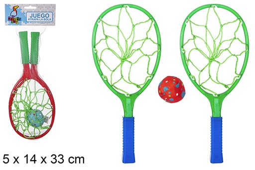 [119147] Colher com rede de jogo captura a bola colorida