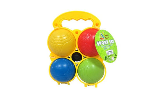 [119152] Set of 4 colored petanque balls