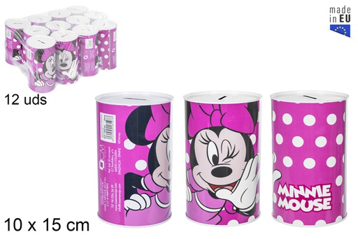 [119319] Tirelire en métal Minnie 10x15 cm