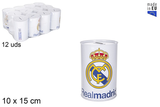 [119323] Salvadanaio in metallo Real Madrid 10x15 cm