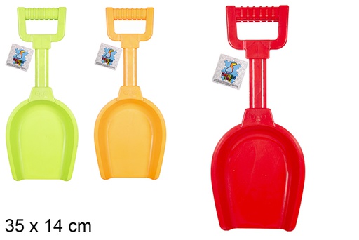 [119326] Colored beach shovel 35x14 cm