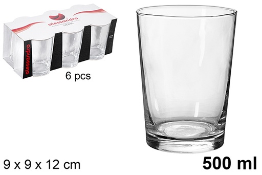 [119328] Pack 6 verres à cidre  Blown 500 ml