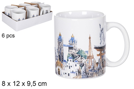 [119360] Mug decorated with monuments