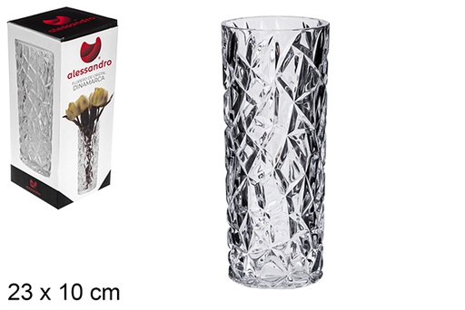 [119418] Florero cristal Dinamarca 23x10 cm