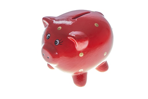 [119447] Ceramic piggy bank red pig 11 cm